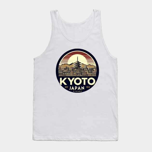 kyoto Japan Tank Top by Teeeshirt